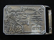 RG05106 VINTAGE 1970s  SEARS ROEBUCK AND CO.  ADVERTISEMENT BELT BUCKLE