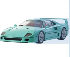 Kyosho 1/18 Ferrari F40 Mint Green Diecast Model Carbon Decals Featured
