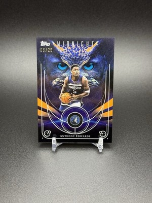2025-26 Topps Midnight  Anthony Edwards Night Owls SSP Timberwolves Jersey # /25