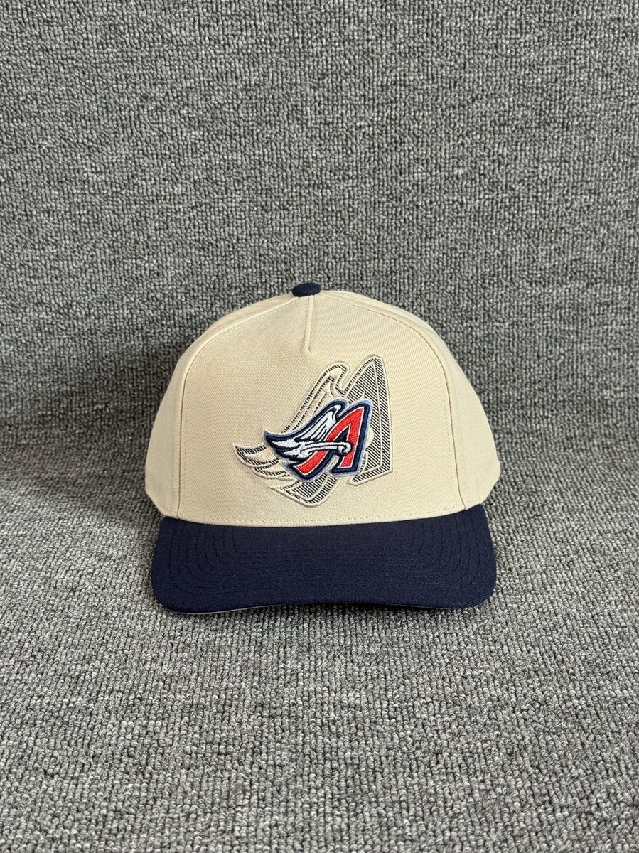 Mitchell & Ness Anaheim Angels Retro Snapback Cream Navy Hat