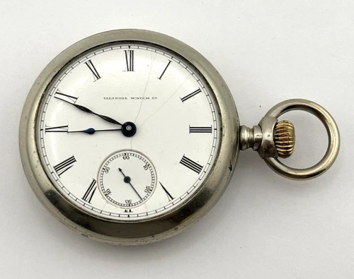 Illinois 1895 Antique Mechanical Pocket Watch  17J   18s   1291802  NON-WORKING