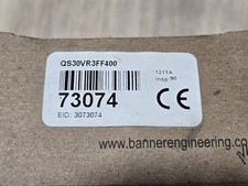 Banner QS30VR3FF400 Photoelectric Sensor AC/DC 24–250V Relay Output QS30 Series