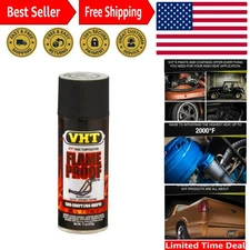 Ultimate Flameproof Spray Paint - High Temp Flat Black, 11oz for Automotive Use