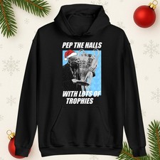 Pep The Halls With Lots Of Trophies Football Christmas Hoodie, Xmas Gift Top