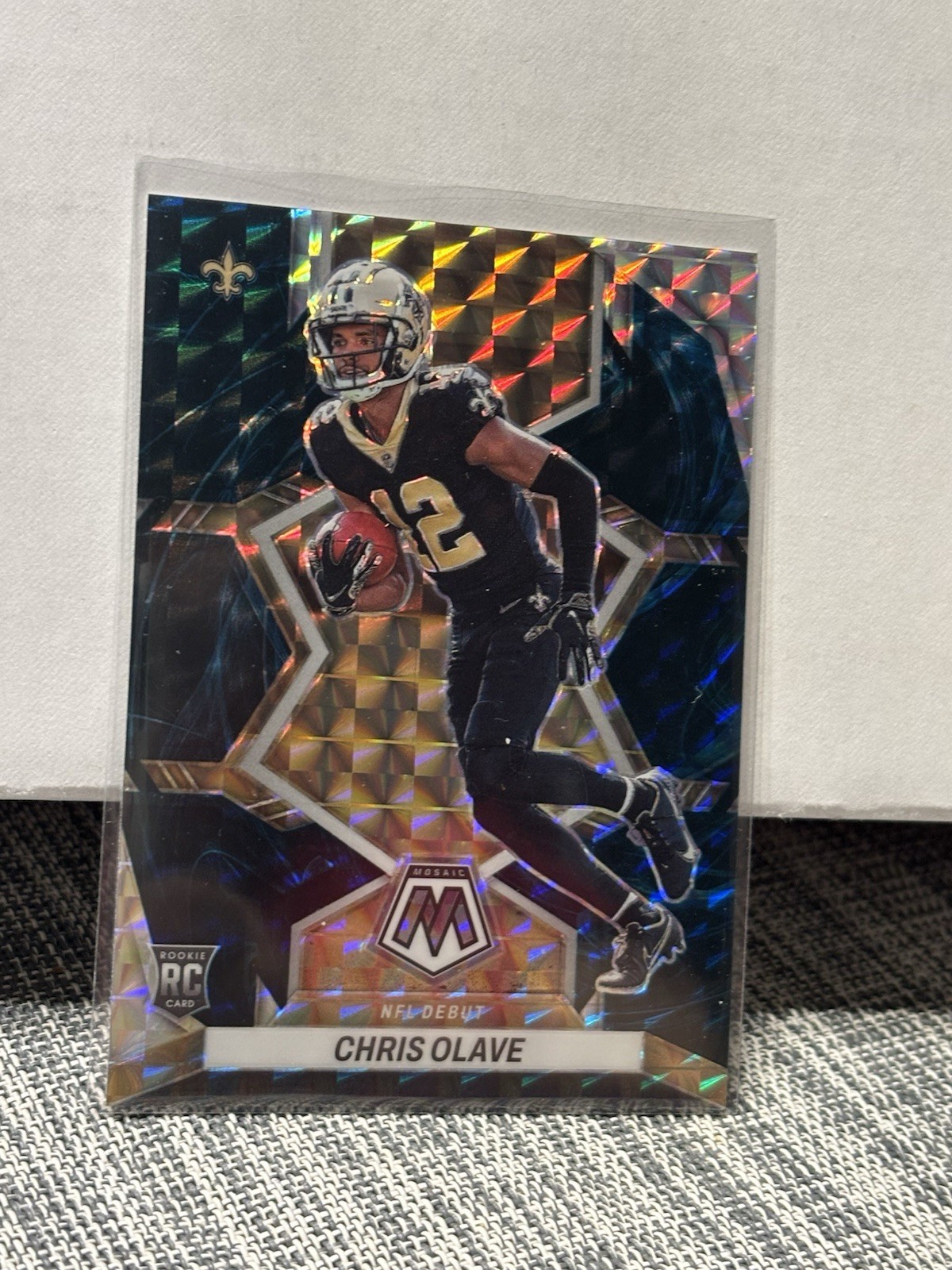 2022 Panini Mosaic NFL Debut Chris Olave #277 Genesis SSP Rookie - SAINTS