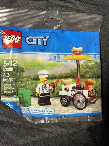 LEGO CITY 30356 Hot Dog Cart Stand Vendor NEW SEALED RETIRED