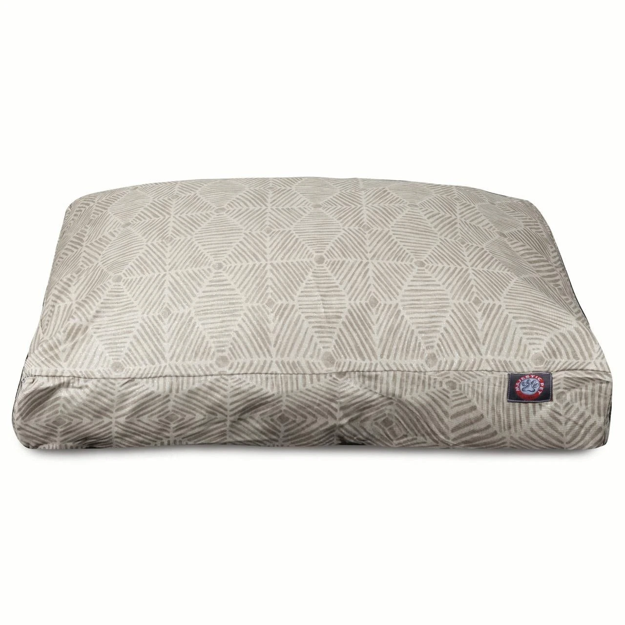 Charlie Rectangle Pet Bed For Dogs Removable Cover Beige Metallic Medium