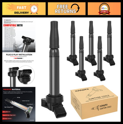 Ignition Coil Pack Set of 6 for V6 Toyota & Lexus - Fits Camry, Tundra, RAV4 & M