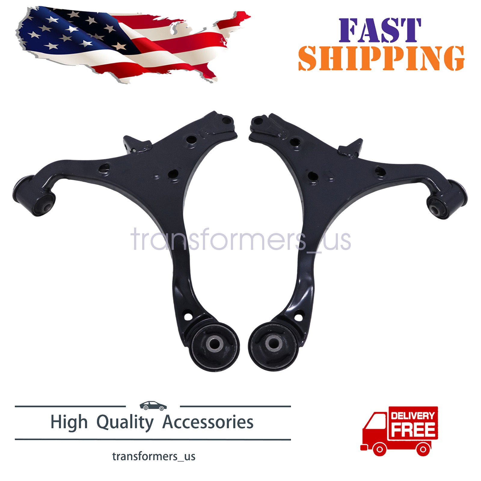 Pack Of 2 Front Lower Control Arms Assembly For 2002 2003 2004 Acura RSX 2.0L L4