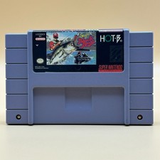 SNES SUPER BLACK BASS Authentic Super Nintendo Game Cart Cleaned & Tested