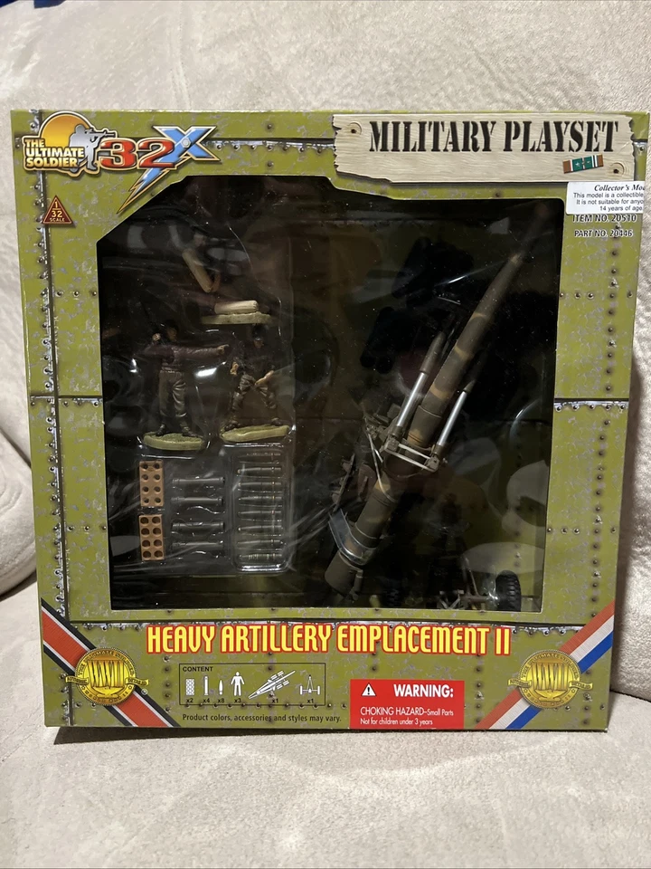 Juego militar de cuatro estrellas siglo XXI batería obús de 8 pulgadas escala 1:32 nuevo en caja Foto 2 de 4