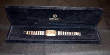 Ladies Stainless Steel Concord Mariner, 14K Yellow Gold Bezel Watch