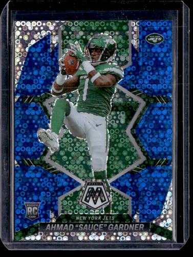 2022 Panini Mosaic Rookie Ahmad Gardner #335 Blue No Huddle (RC) /75