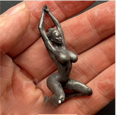 Brass Kneeling Yoga Girl Statue Art Beauty Model Artworks Meditation Home Decor