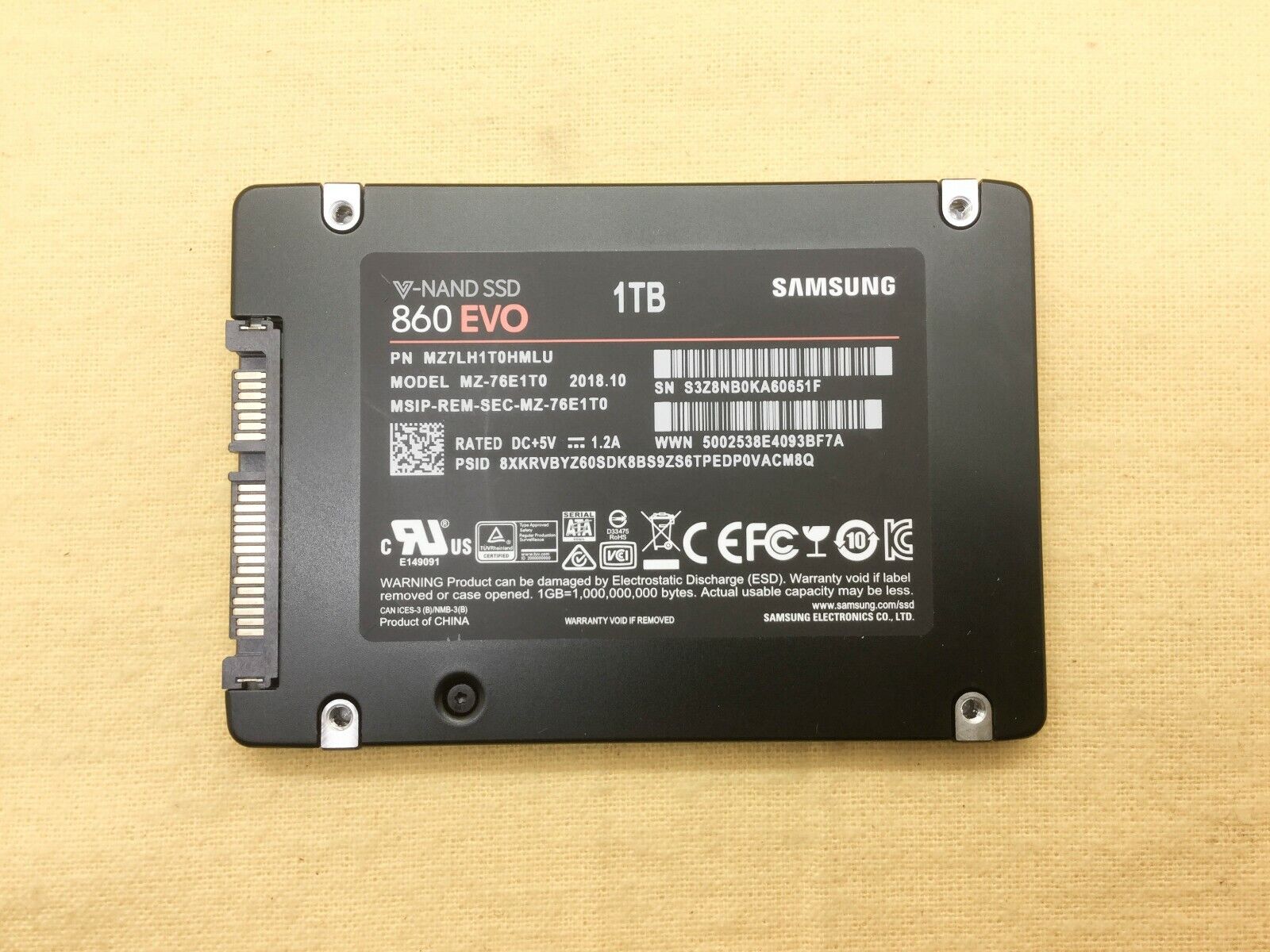 860 EVO Series 2.5&#034; 1TB SATA III MZ-76E1T0 eBay