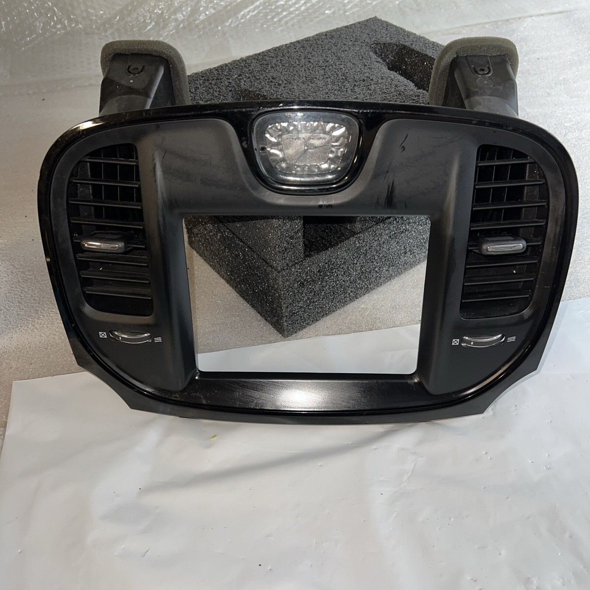 2017-2018 Chrysler 300S Black Trim Bezel W/ Clock OEM 68296239AA  