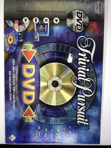 TRIVIAL PURSUIT BOARD GAME DVD EDITION BY PARKER BRILLIANT GAME COMPLETE 40d-18
