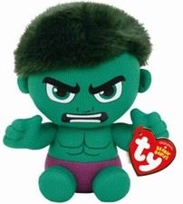 Ty Marvel-Figur "Hulk" Comic -Beanie Babies Pl&uuml;schfigur 15cm MARVEL