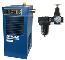 SCHULZ 100 CFM REFRIGERATED COMPRESSED AIR DRYER, 20HP & 25 HP COMPRESSORS, 115V