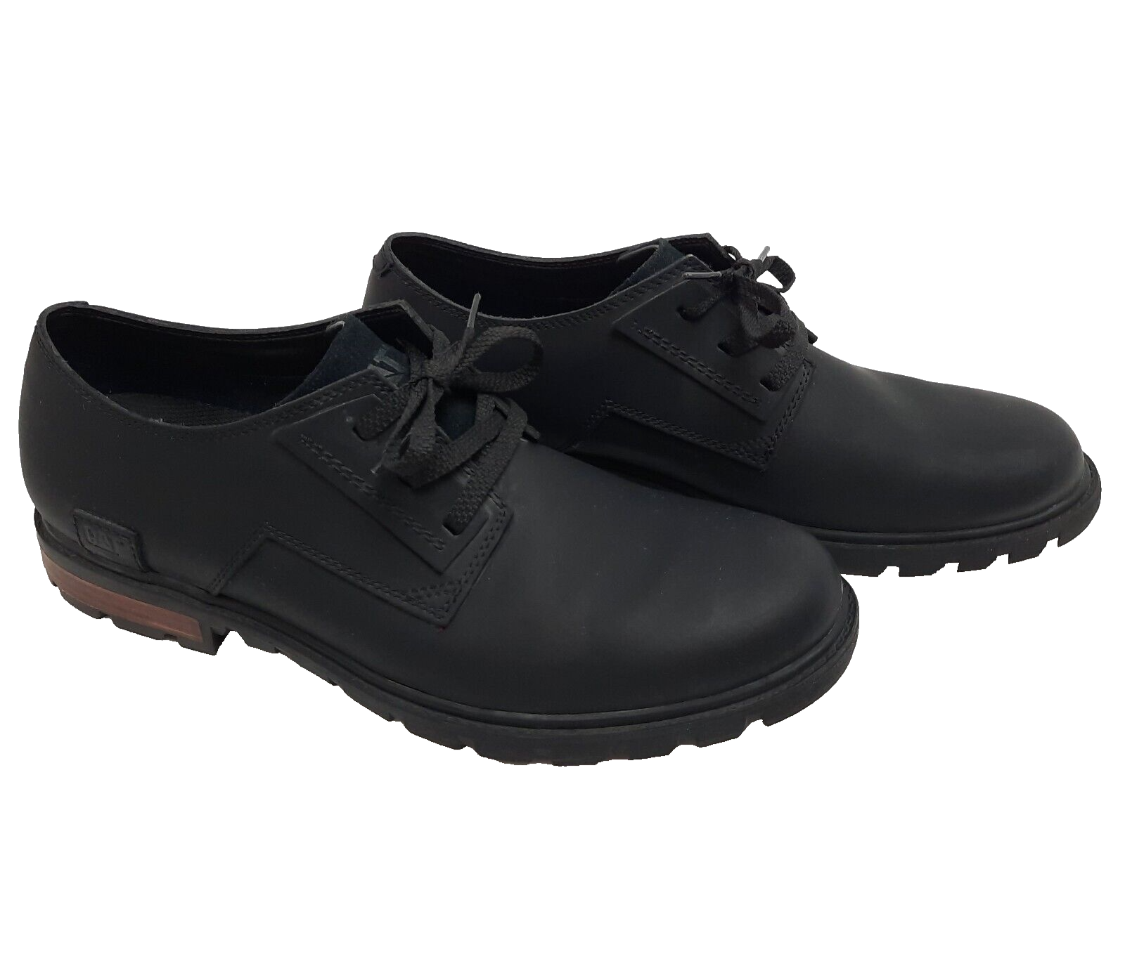 Caterpillar Men's Data Oxford Lace Up Work Shoes Size 13 Black Shoe eBay