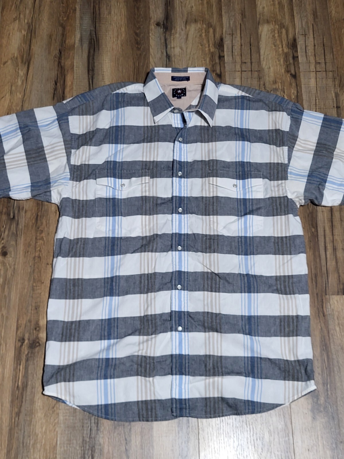 Chemise Western Vintage Panhandle Slim – Homme Taille 15 – Rose à Rayures – USA
