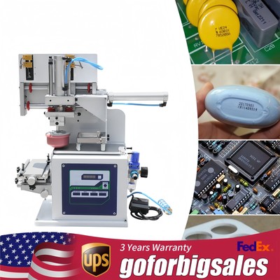 Pneumatic Printer Pad Printing Machine with Sealed Ink Cups For Clothes Plastic