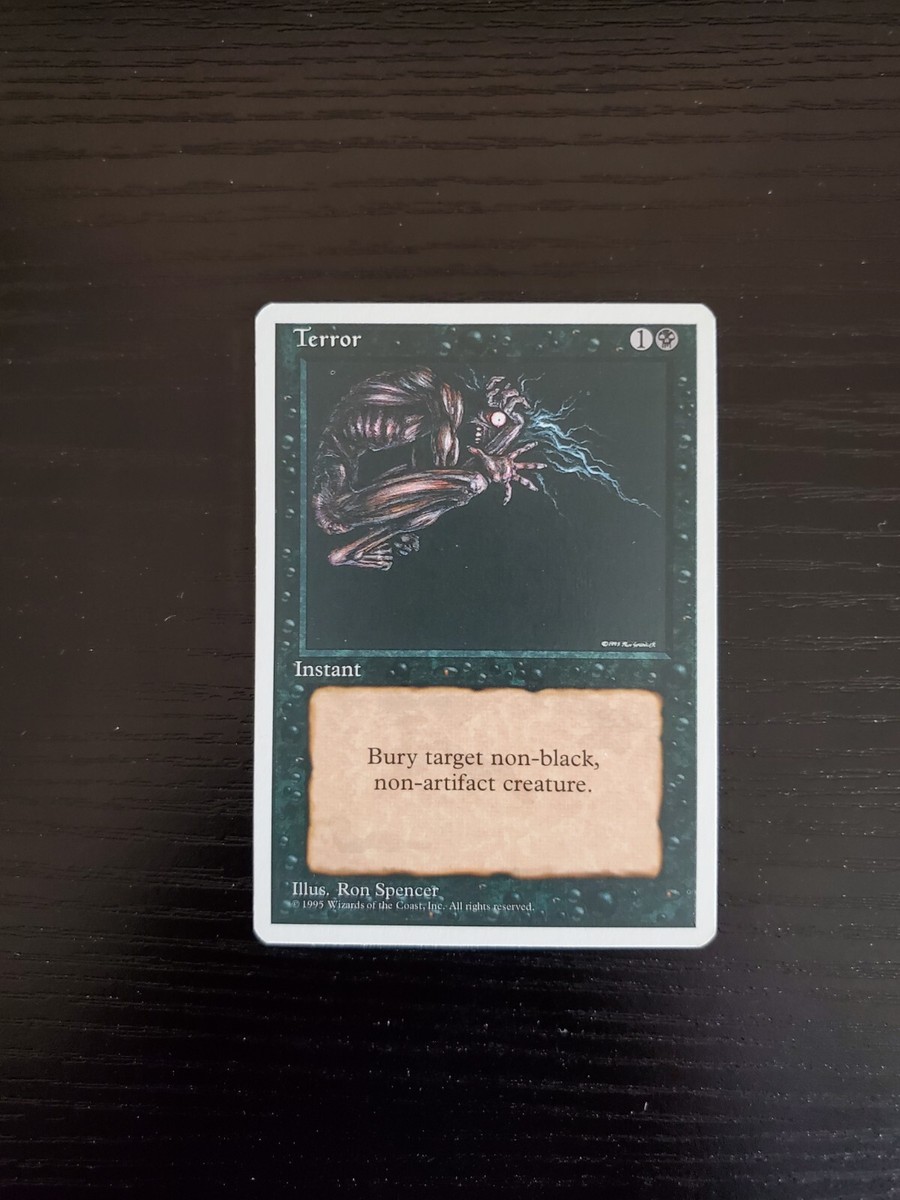1995 MTG Magic the Gathering 4th Edition - Terror - NM | eBay