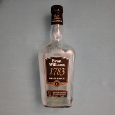 EVAN WILLIAMS "SMALL BATCH" 90 PROOF 750 ML EMPTY BOTTLE  LOOK!!