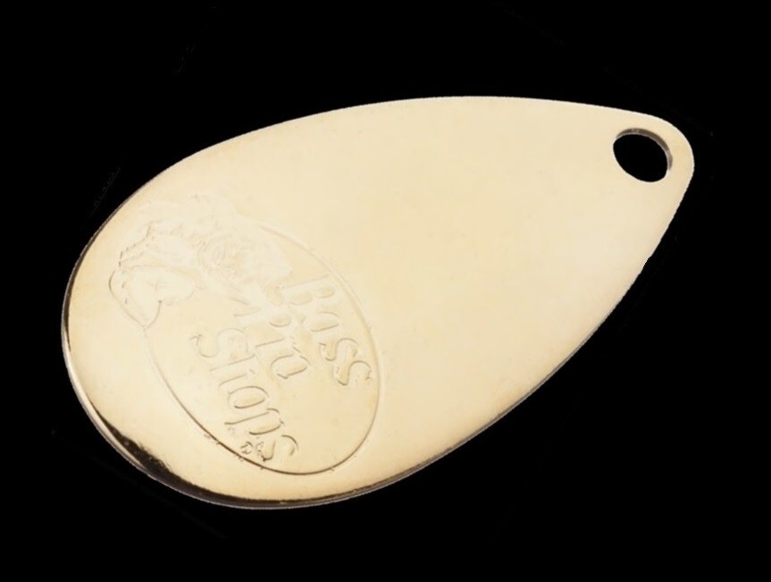 Flesh Spinnerbait - Double Diamond Gold Willow Blades