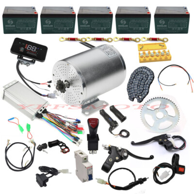 60V 2500W Brushless Electric Motor Full Kit Go Kart Golf Cart 4 Wheeler Trike US