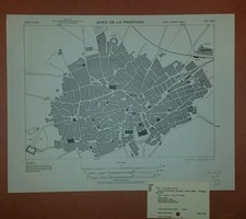 1943 US Army Karte Stadt Plan Von Jerez De La Frontera Spanien