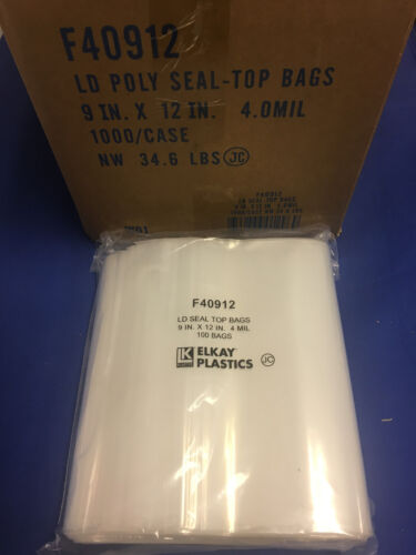 Elkay Plastic Zip Seal Lock Top Reclosable Zipper 4 Mil Clear Poly Bags - Bild 18 von 30