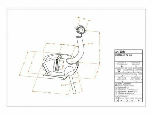 Scarichi completi LeoVince per moto per Piaggio