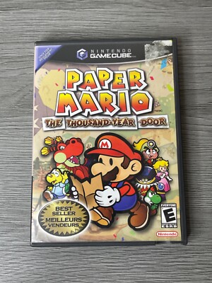 Paper Mario The Thousand Year Door Nintendo GameCube Game CIB Authentic