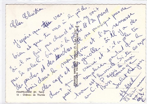 Cpsm 81190 Pampelonne Château di Thuriès Edit Combier - Zdjęcie 2 z 2