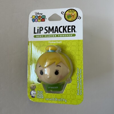 Lip Smacker Disney Tsum Tsum Tinkerbell Pixie Peach Pie- 0.26 oz. New