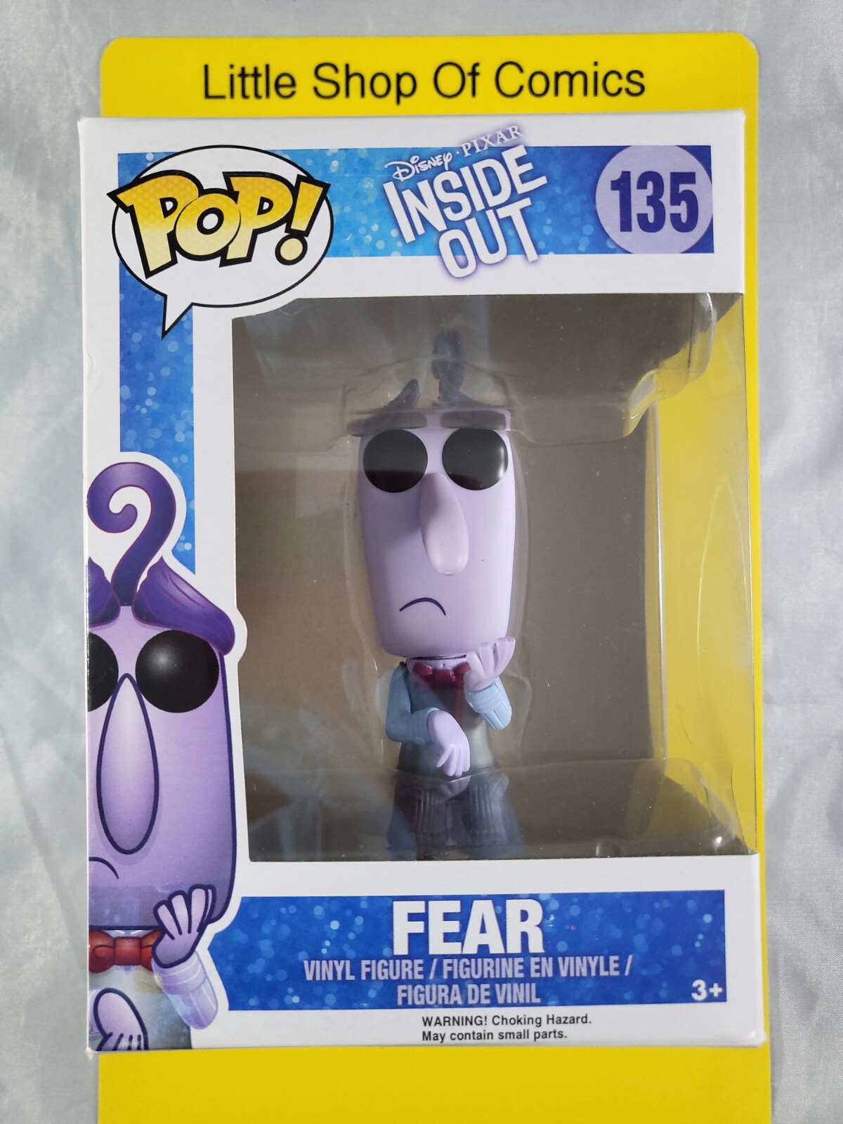 Sale Funko Pop! Inside Out Fear #135 Vinyl Figure See Photos