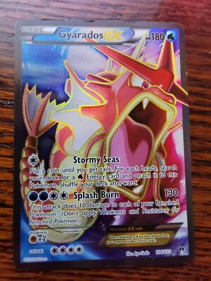 Pokémon TCG Gyarados-EX BREAKPoint 114/122 Holo Full Art LP Pokémon TCG Gyarados-EX BREAKPoint 114/122 Holo Full Art LP