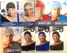 Knit Stocking Wave Cap Spandex Durag Doorag U Choose Color - 2 Pieces/pack Wig B