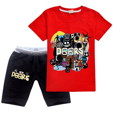 New Summer Children's Short Sleeve T-shirt ROBLOX Girls Boys Cartoon Tee  Kids Clothes Boys Girl