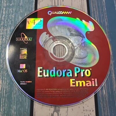 Eudora Pro Email V4.2 For Macintosh Disk EMAIL By Qualcomm Inc. Great Condition!