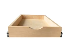 Kitchen Slide Out Cabinet Shelf Pull Out Wood Drawer Storage W33xD21 soft close