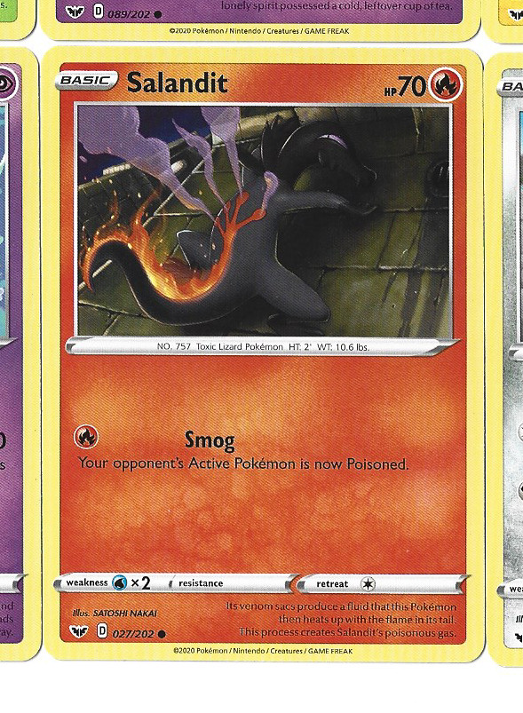 SALANDIT - 27/202 - Pokemon Sword & Shield - Base Set - NM