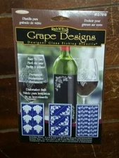 Armour Products: Rub 'N' Etch GRAPE DESIGNS (3) Stencil Sheets - Item# 12-7018