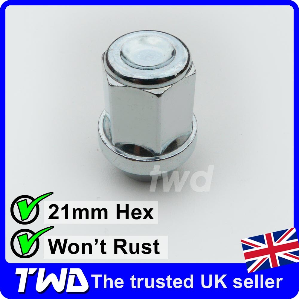 ALLOY WHEEL NUT FOR NISSAN QASHQAI MK1 (200712) SILVER LUG STUD BOLT