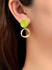 Elegant Jewelry Gift Round Circle Geometric Stud Earrings for Women Party Daily