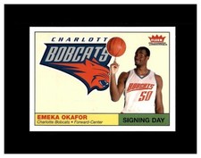 2004-05 Fleer Tradition Signing Day Emeka Okafor Charlotte Bobcats #2 MINT RC