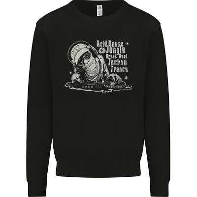 Twisted DJ Decks Vinyl DJing Acid House Kinder Sweatshirt Pullover