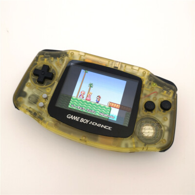 Nintendo Game Boy Advance GBA SP Glow In The Dark Clear Blue System AGS 001