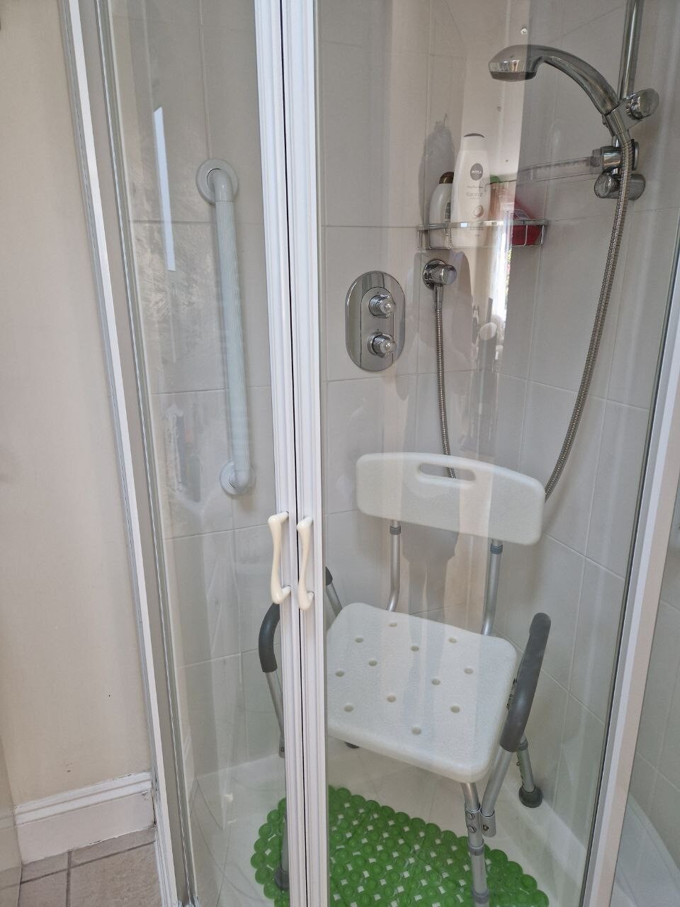 Bath Shower Chair Rectangular Adjustable With Armrest and Backrest eBay
